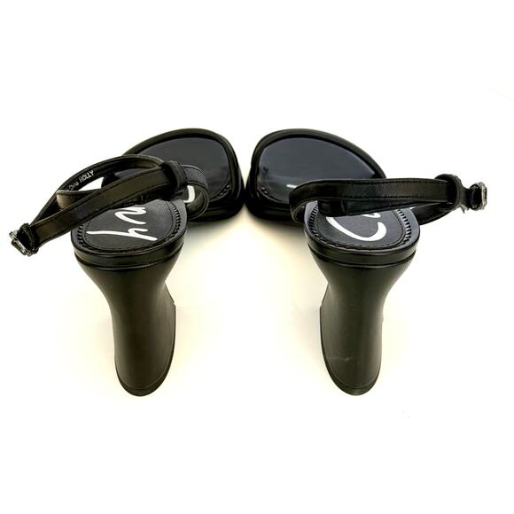 Circus Ny by Sam Edelman Holly Block Heel Sandals Size 10M Black NWT and Box - Picture 6 of 8